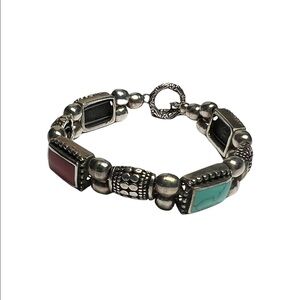 Sterling Silver Multi Stone Bracelet